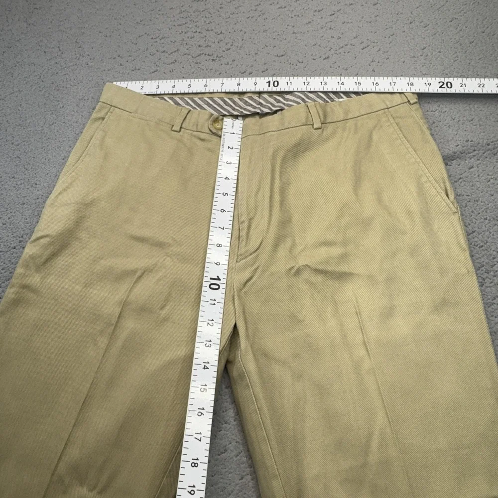 Peter Millar Pants Men 36x27 Tan Khaki Chinos Corduroy Wool Blend Casual Flat